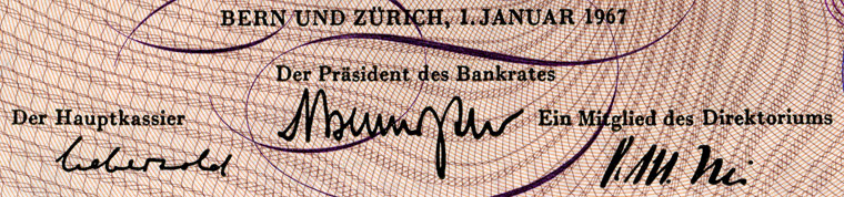 10 francs, 1967