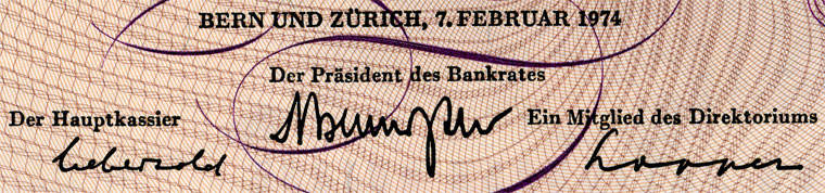 10 Franken, 1974
