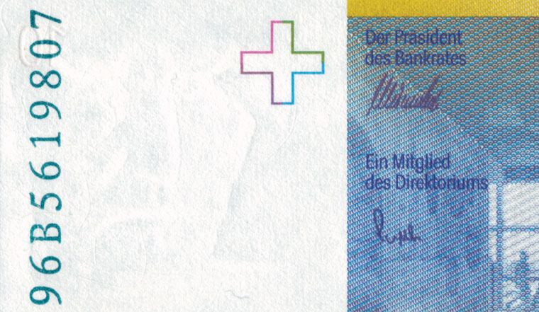 10 francs, 1996