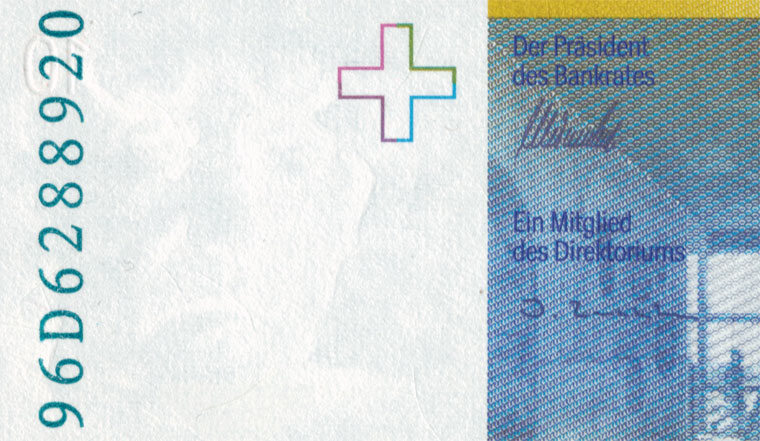 10 Franken, 1996
