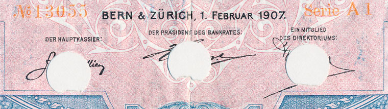 1000 Franken, 1907