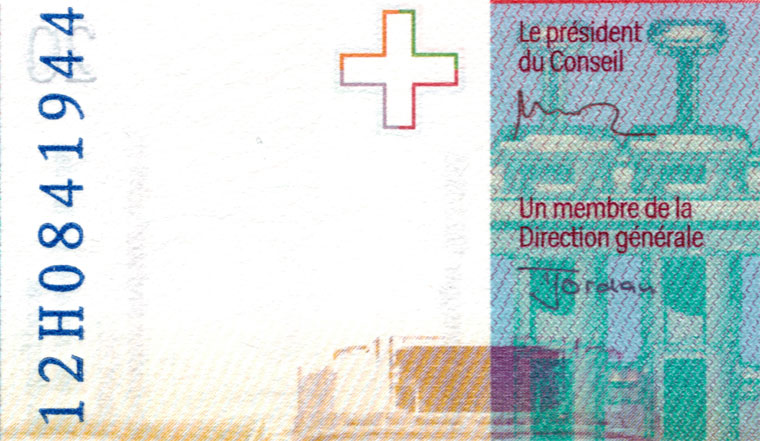 20 francs, 2012
