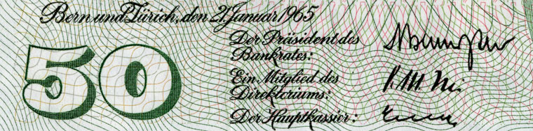 50 Franken, 1965