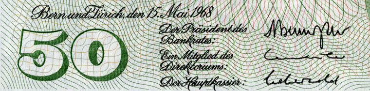 50 Franken, 1968